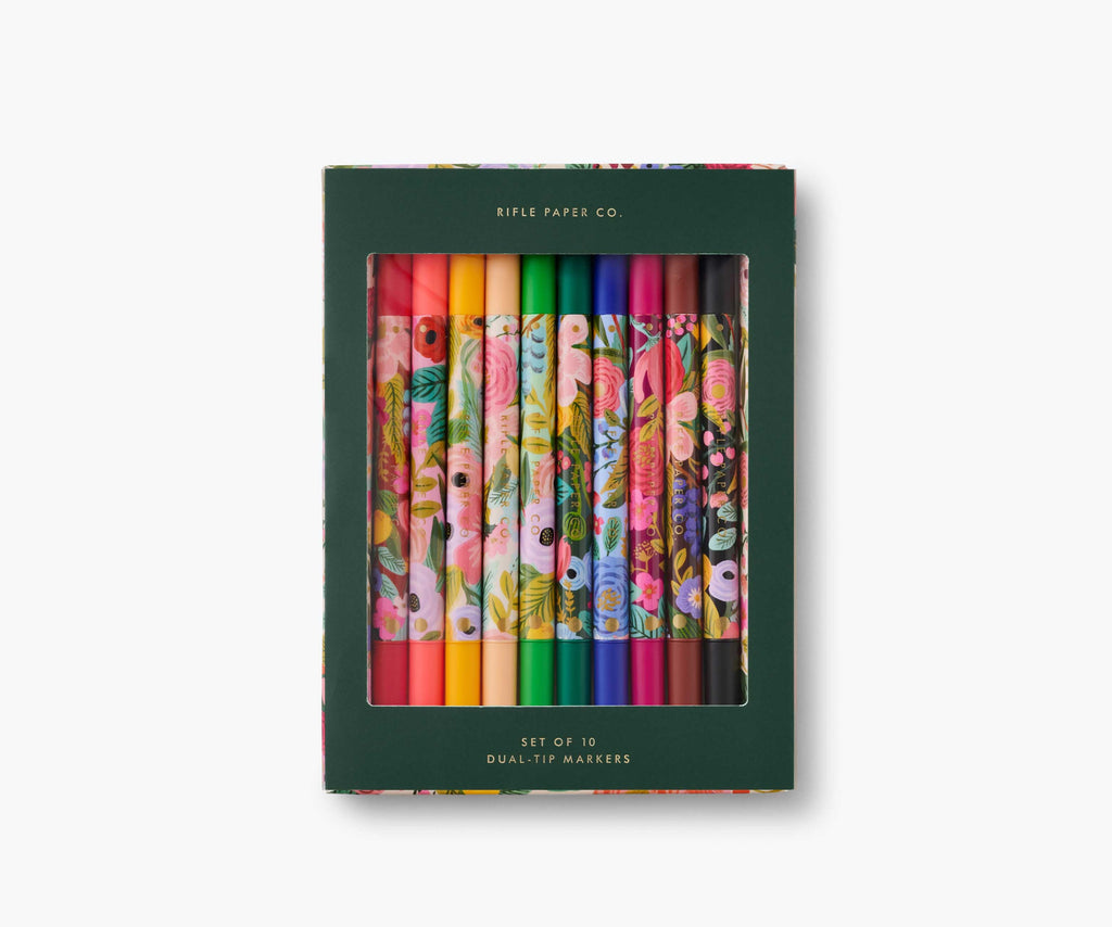 Garden Party Dual-Tipped Marker Set – 10 Pieces