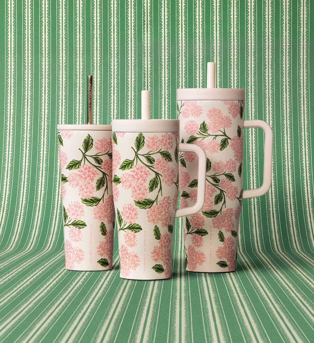 40oz Cruiser Cup – Pink Hydrangea