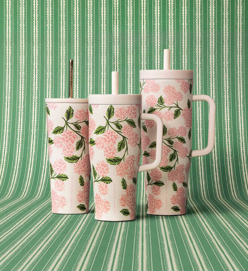 40oz Cruiser Cup – Pink Hydrangea