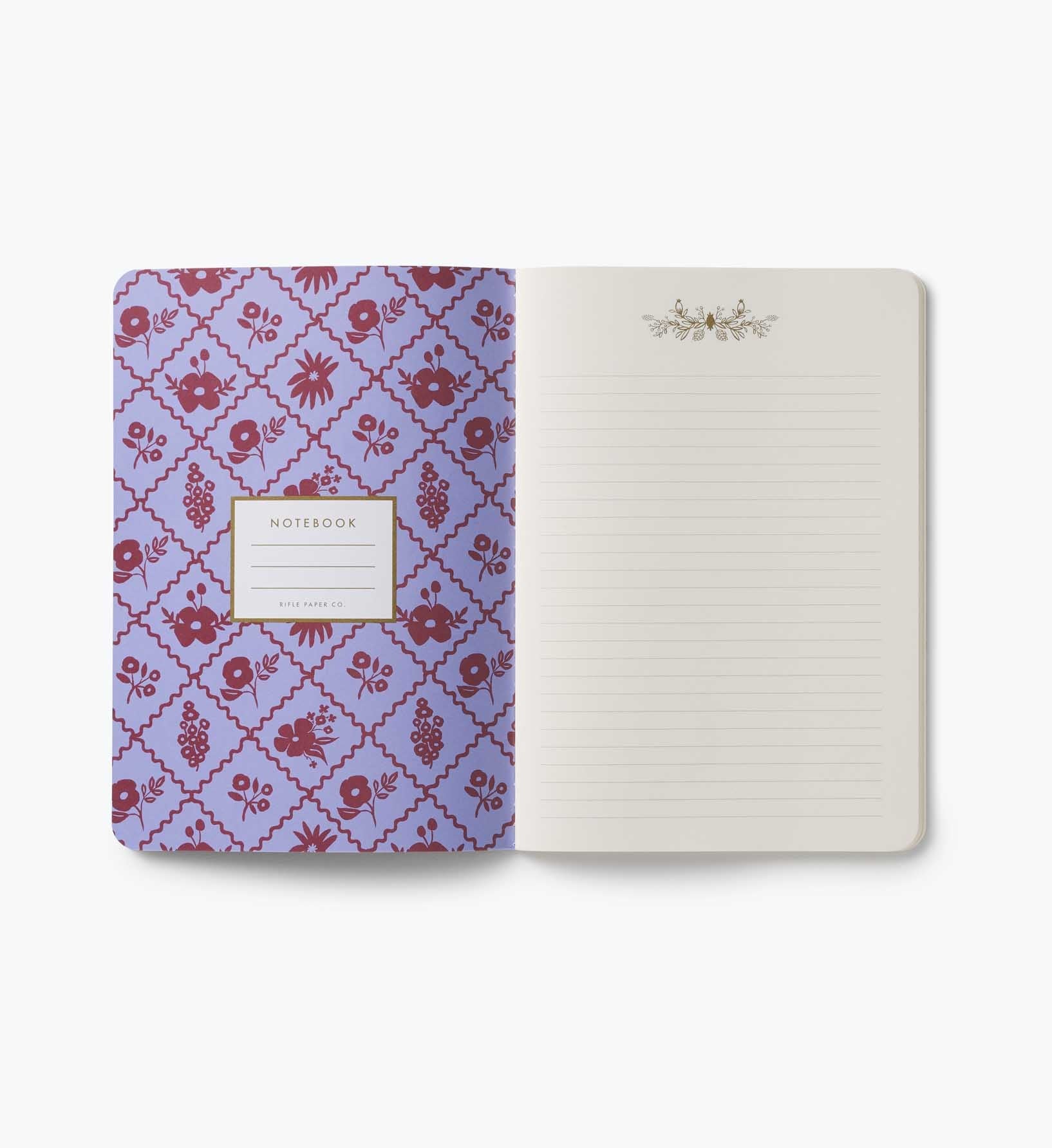 Jane Austen Stitched Notebook Set – 3 Pieces