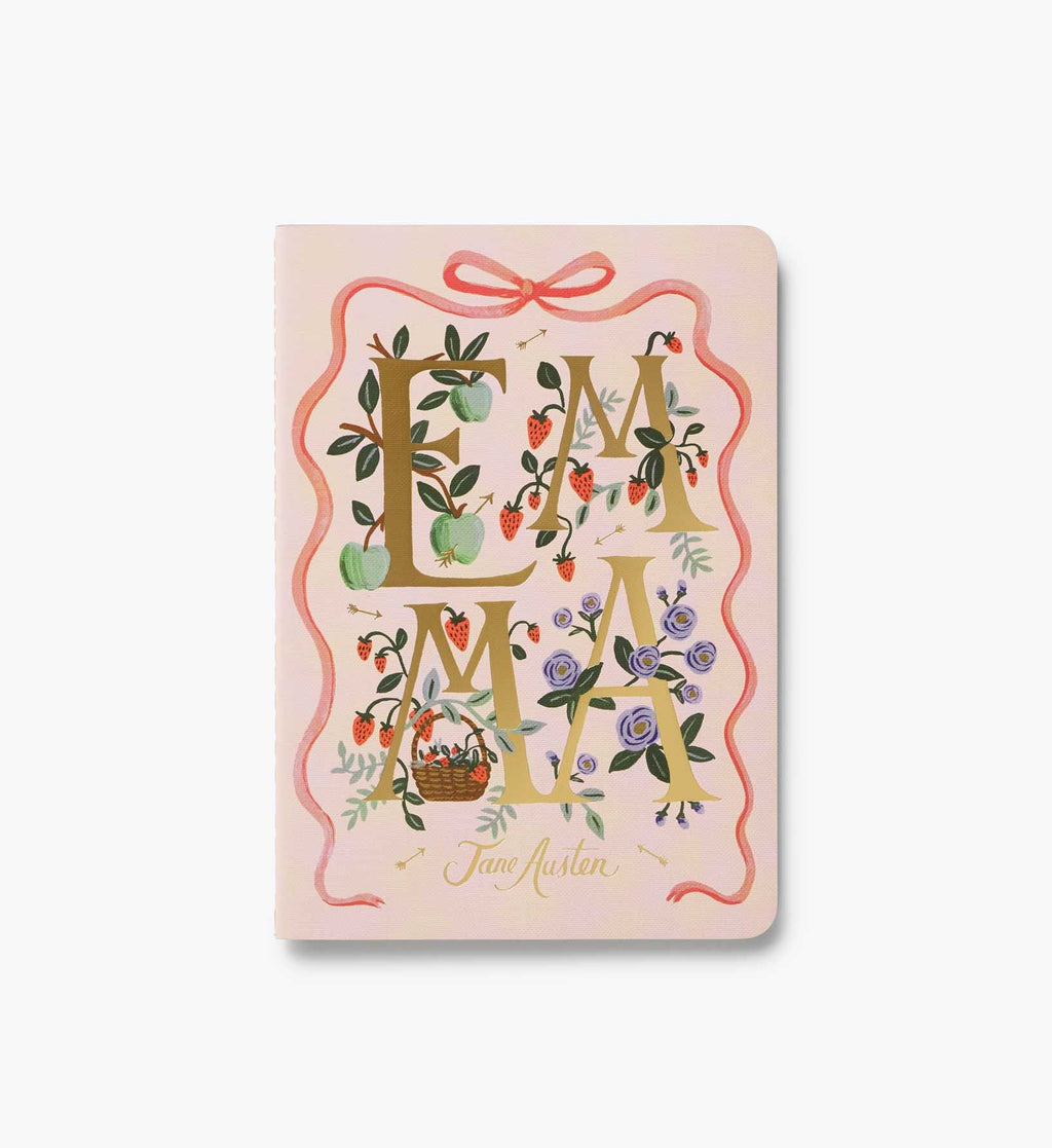 Jane Austen Stitched Notebook Set – 3 Pieces