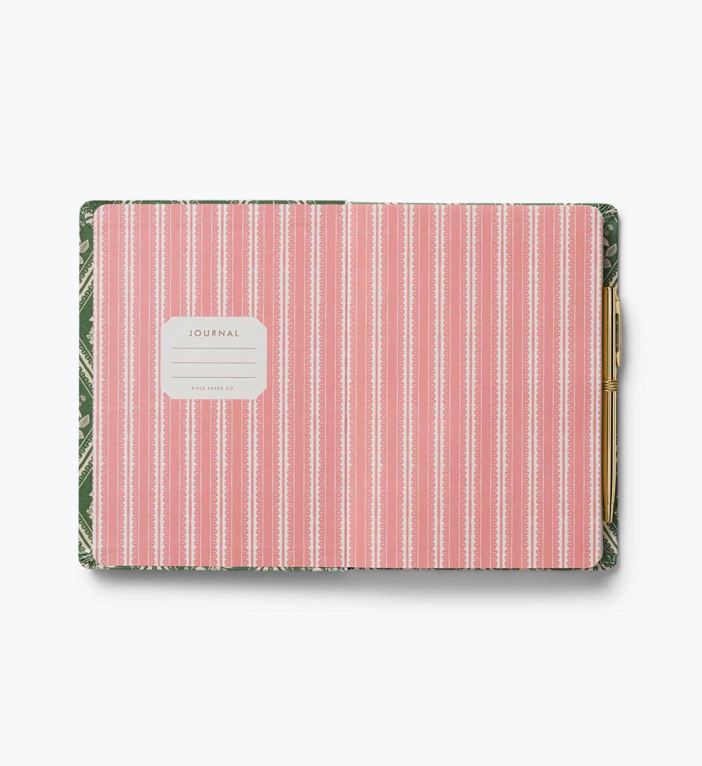 Rose Study Hardcover Journal with Gold Pen – 144 Pages
