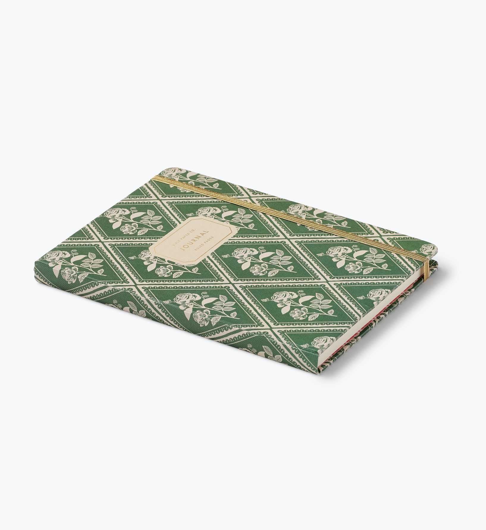 Rose Study Hardcover Journal with Gold Pen – 144 Pages