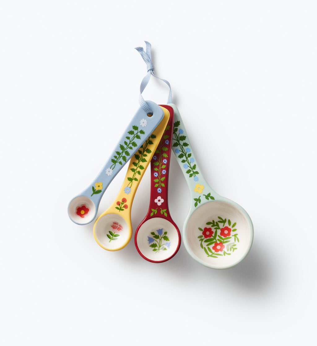 Home Sweet Home Porcelain Measuring Spoon Set – 4 Pieces