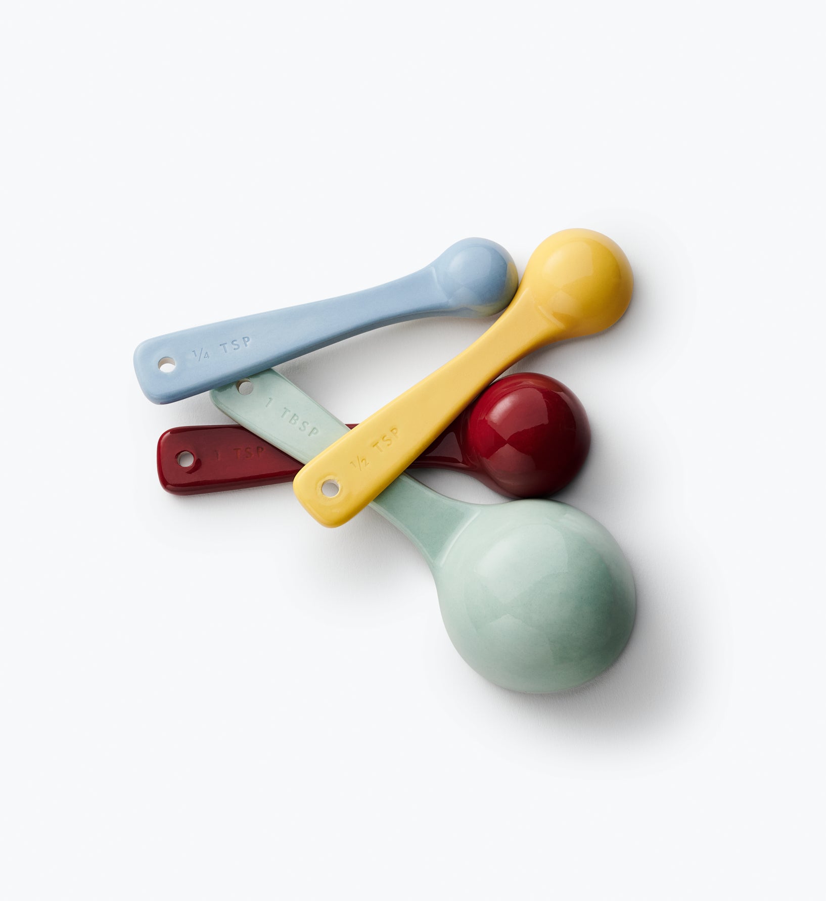 Home Sweet Home Porcelain Measuring Spoon Set – 4 Pieces