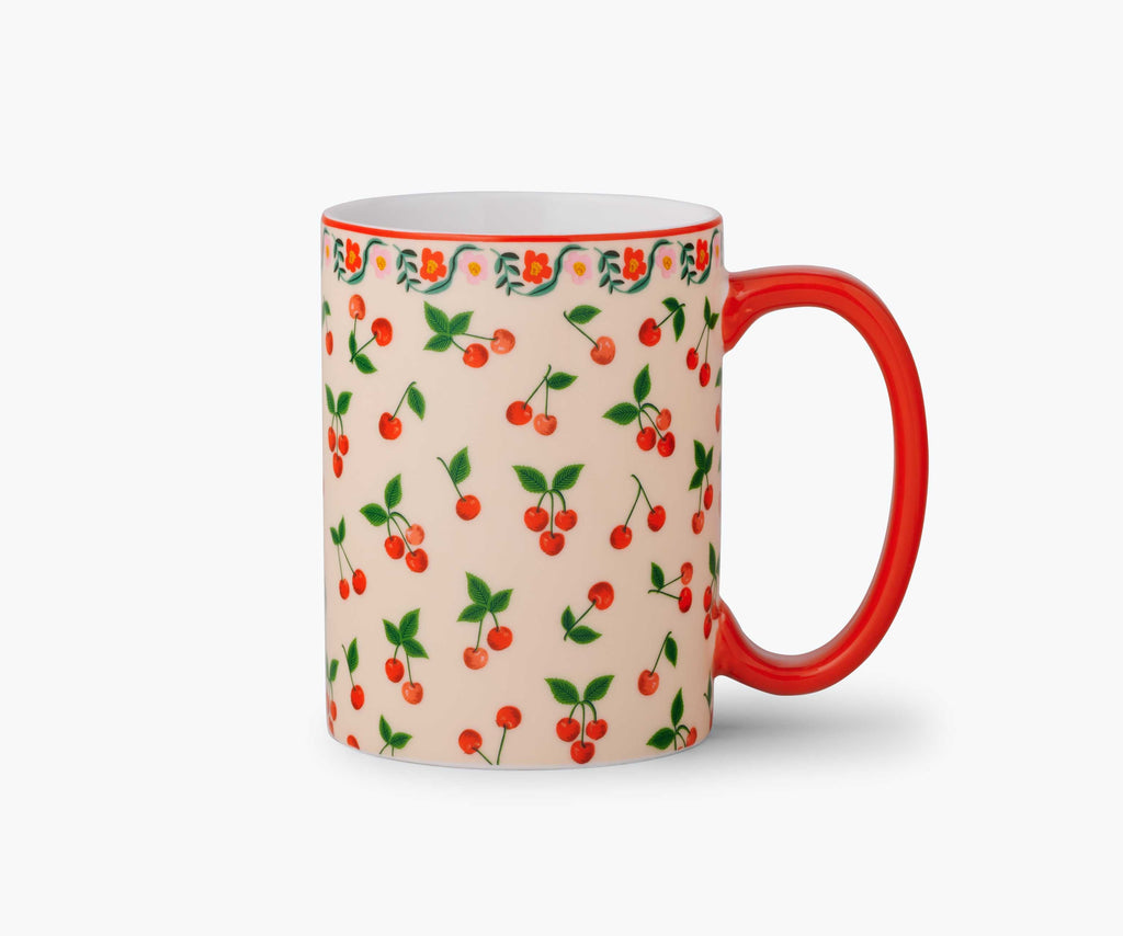 Cherry Pattern Ceramic Mug