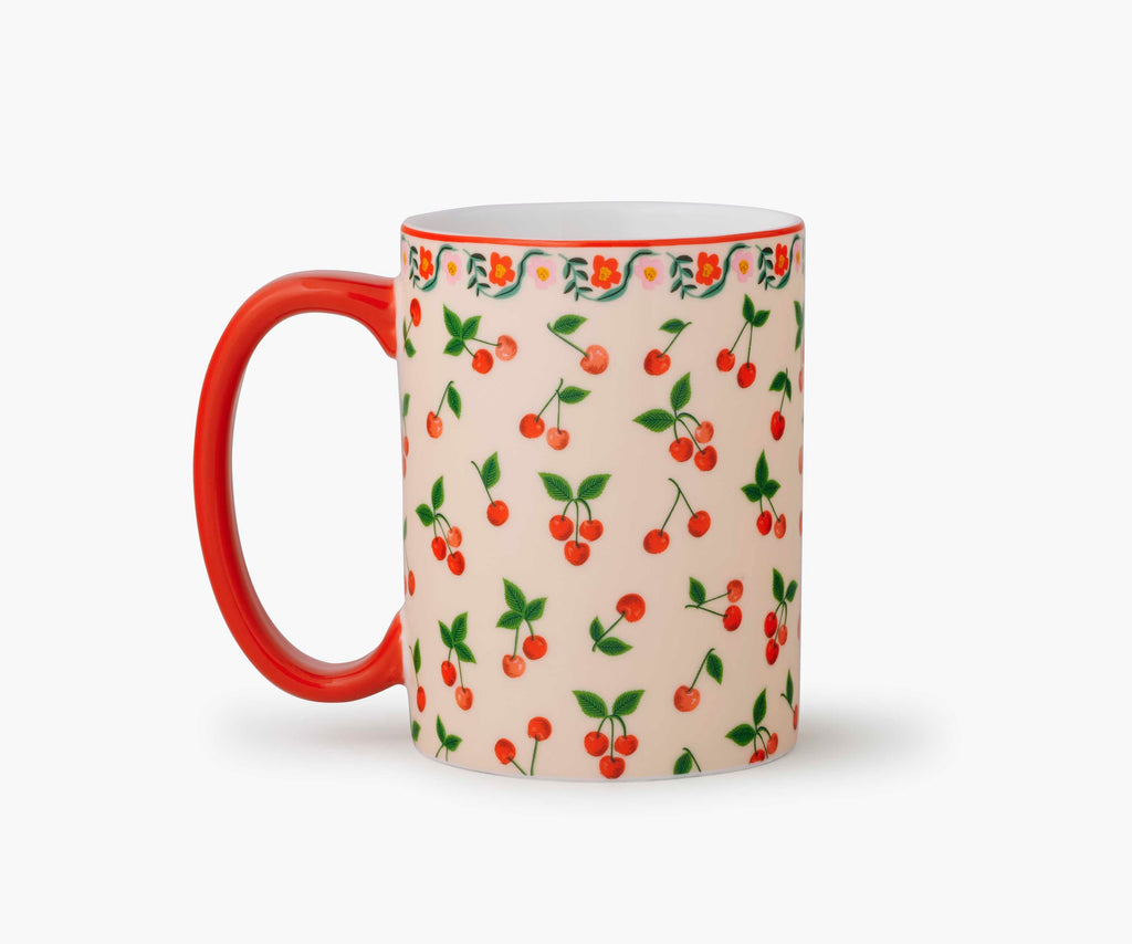 Cherry Pattern Ceramic Mug