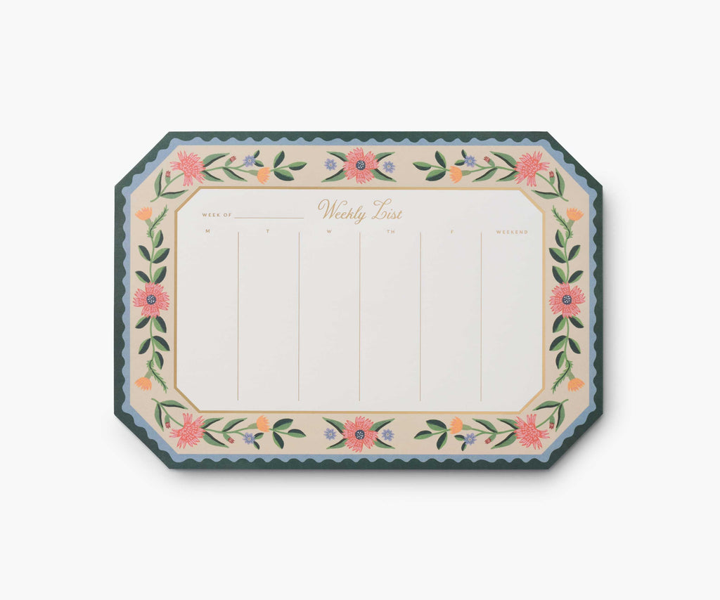 Aster Weekly Desk Pad – 52 Sheets (Full Year)