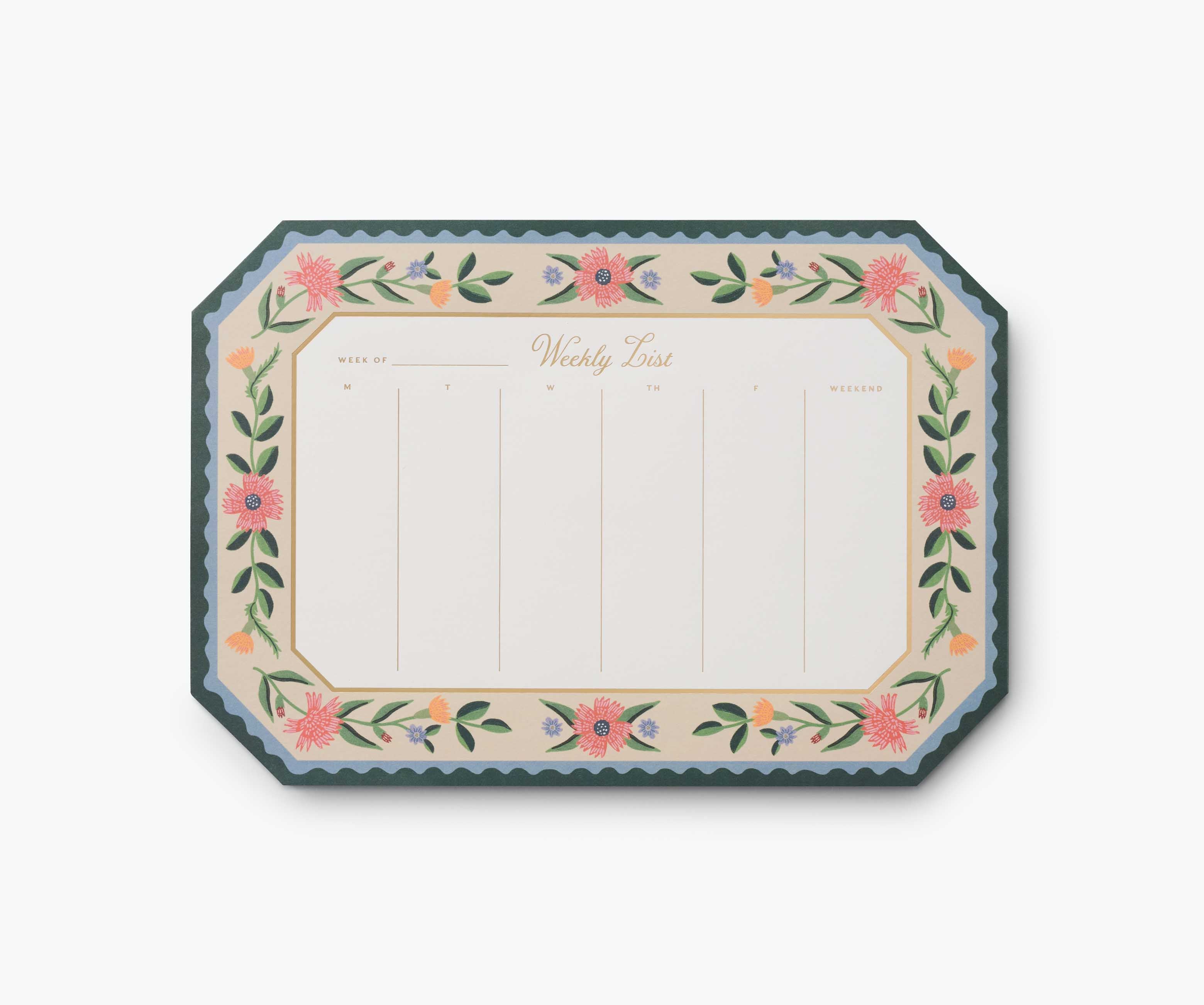 Aster Weekly Desk Pad – 52 Sheets (Full Year)