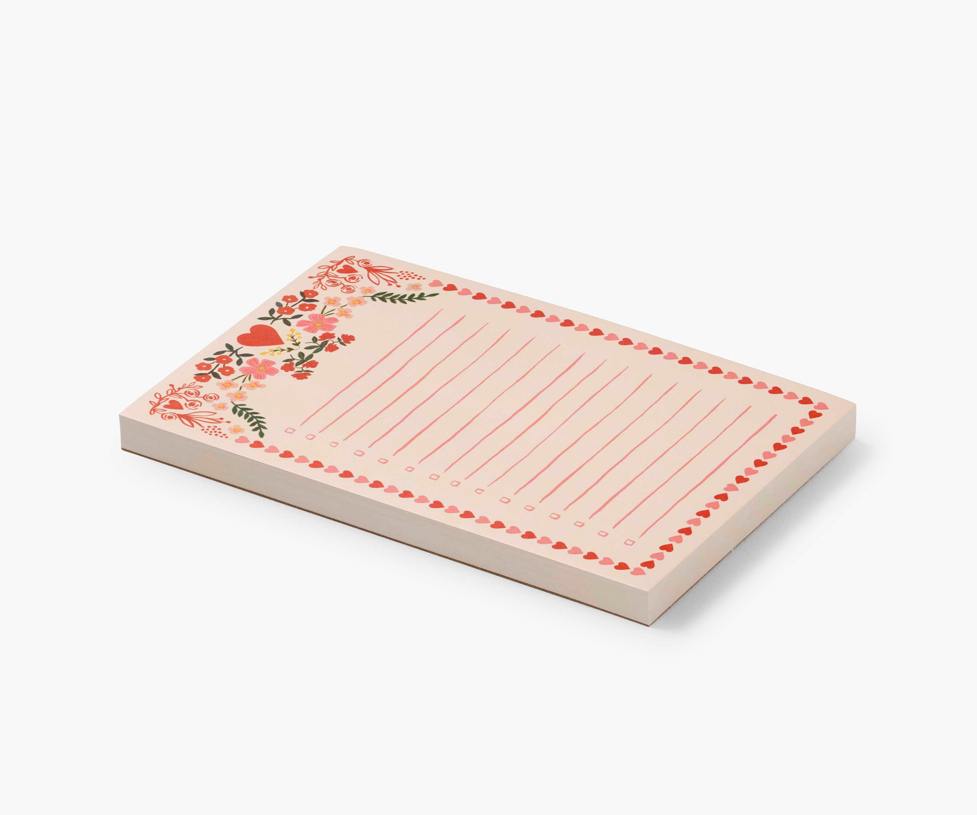 Juliet Romance Theme Checklist Notepad