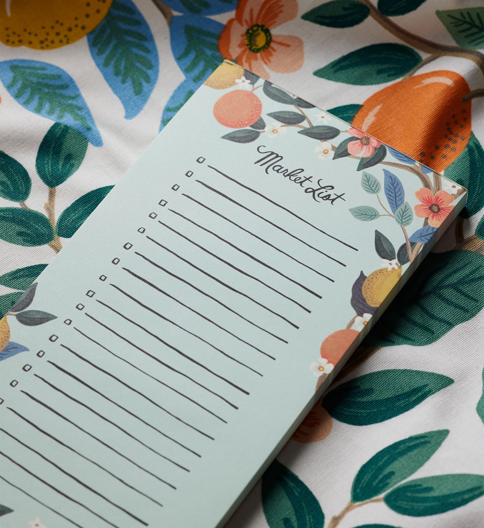 Citrus Grove Grocery List Pad with Fridge Magnet – 50 Sheets