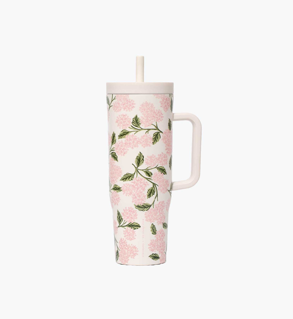 40oz Cruiser Cup – Pink Hydrangea