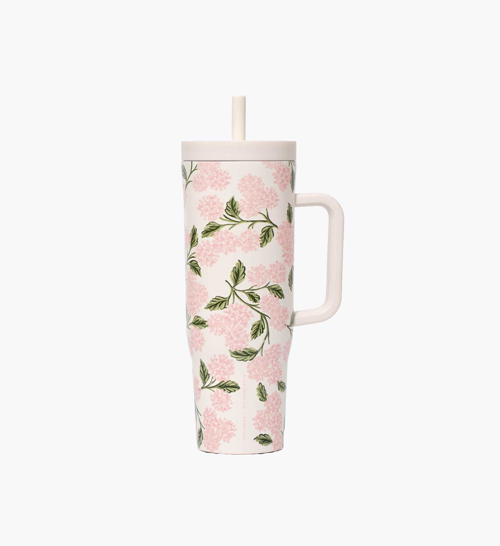 40oz Cruiser Cup – Pink Hydrangea