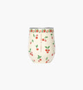 Cherry Pattern Stemless Wine Cup