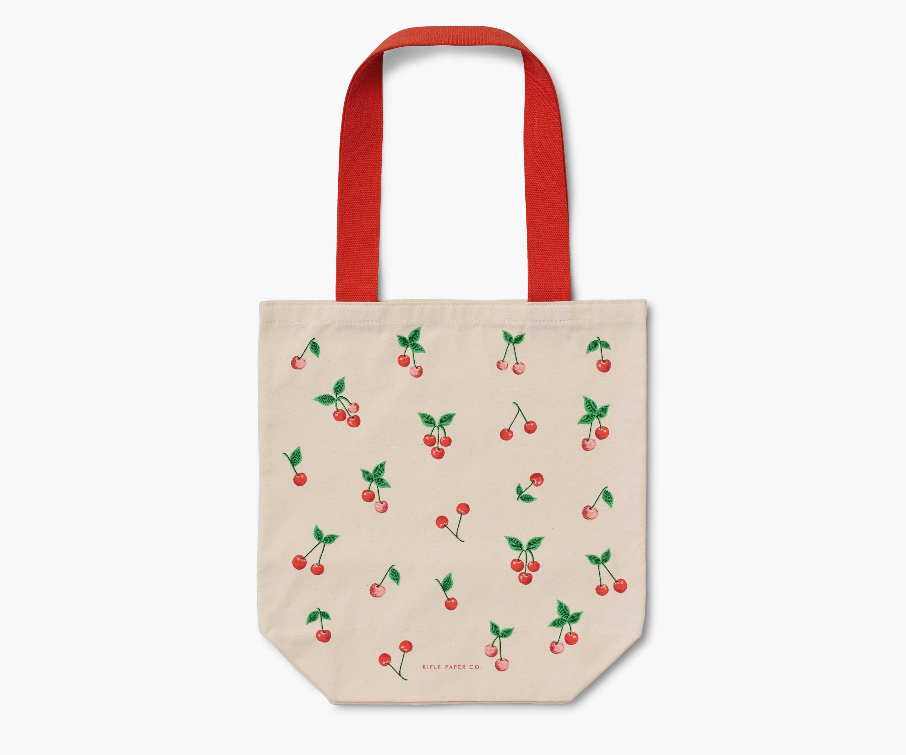 Cherry Pattern Canvas Tote Bag