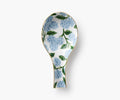 Hydrangea Porcelain Spoon Rest with Gold Accents