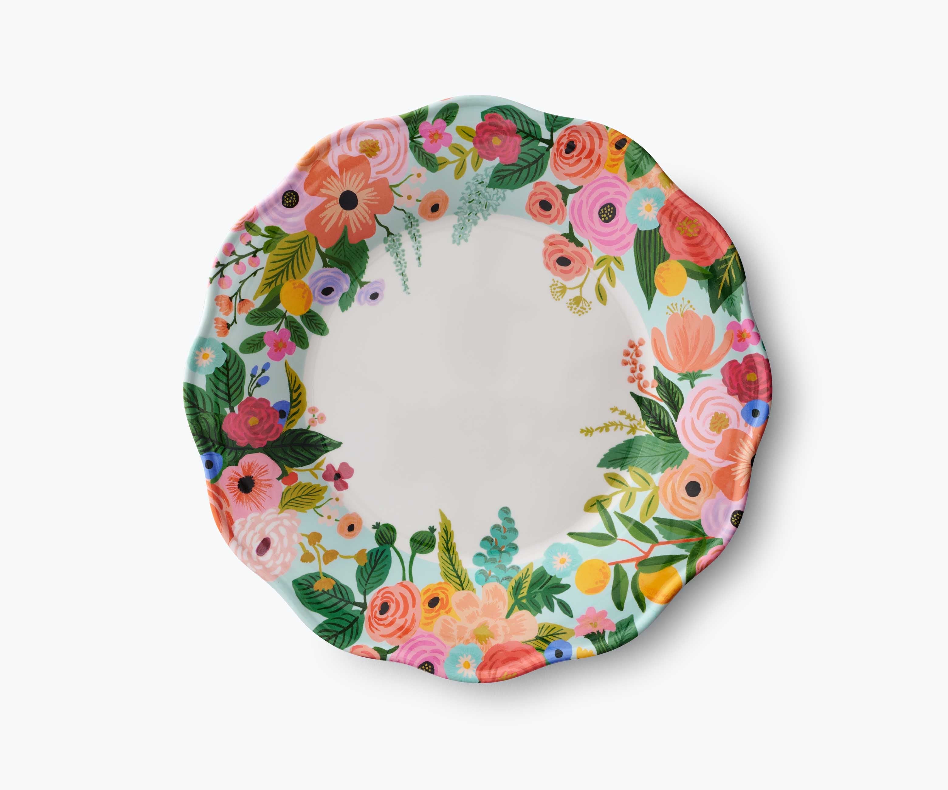 Garden Party Melamine Dinner Plate Set – 4 Pieces