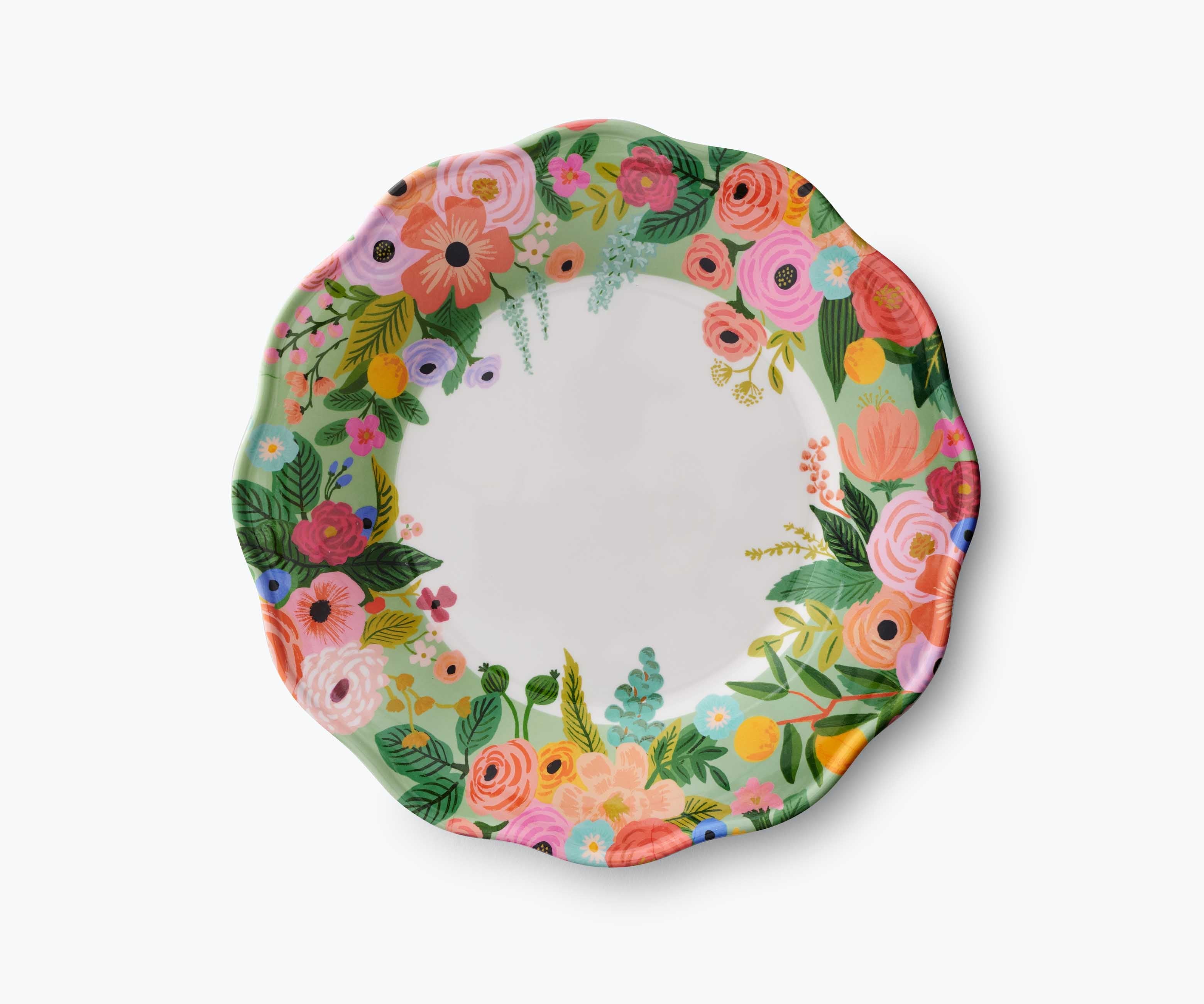 Garden Party Melamine Dinner Plate Set – 4 Pieces