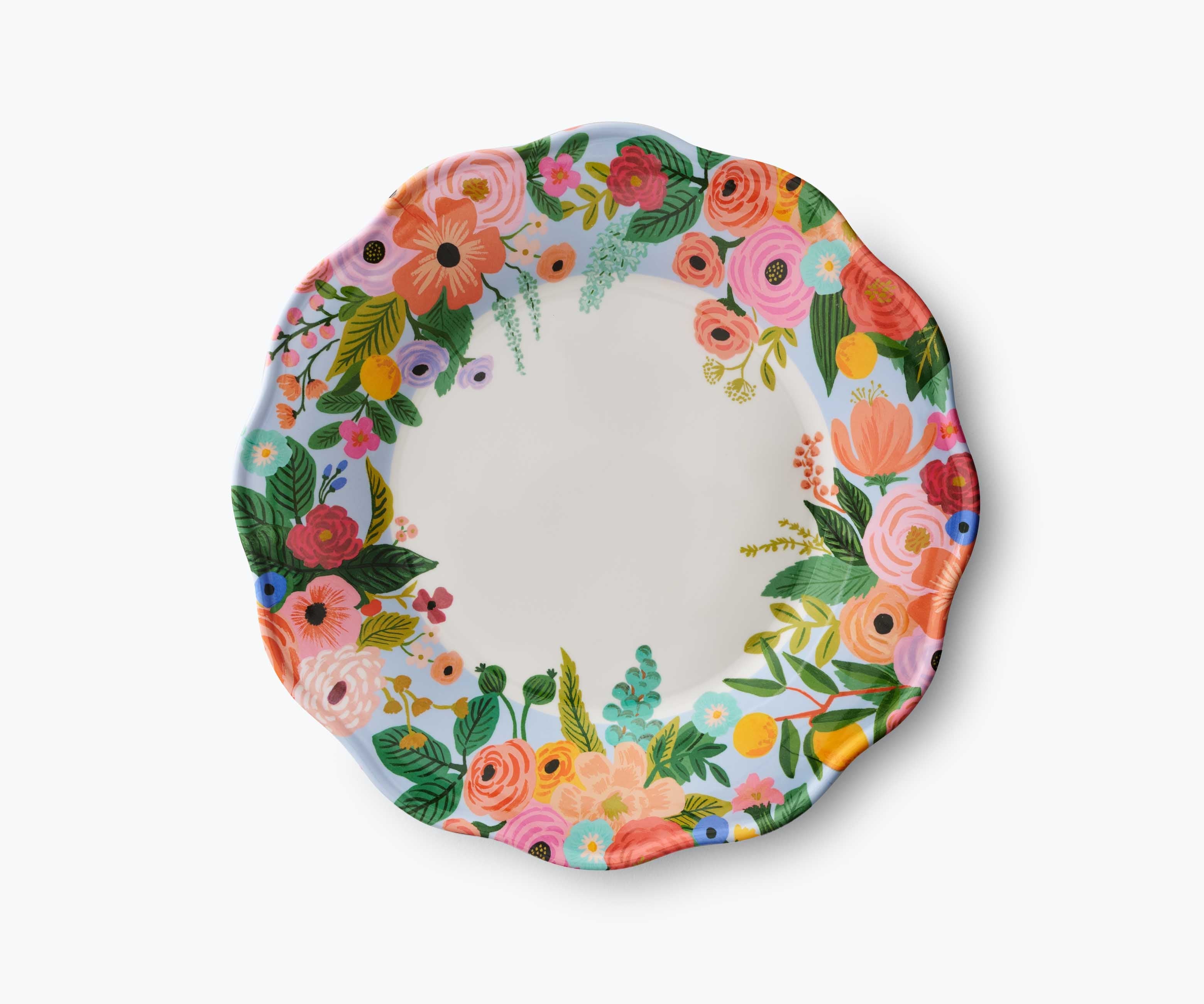 Garden Party Melamine Dinner Plate Set – 4 Pieces