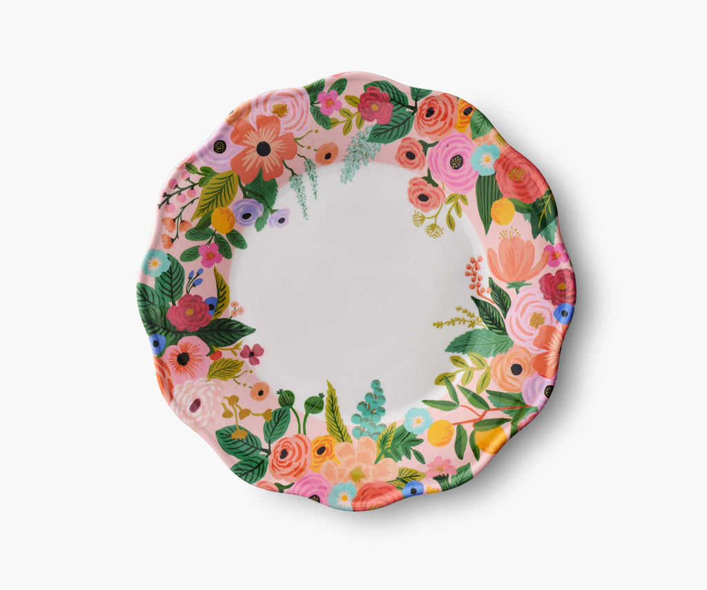 Garden Party Melamine Dinner Plate Set – 4 Pieces