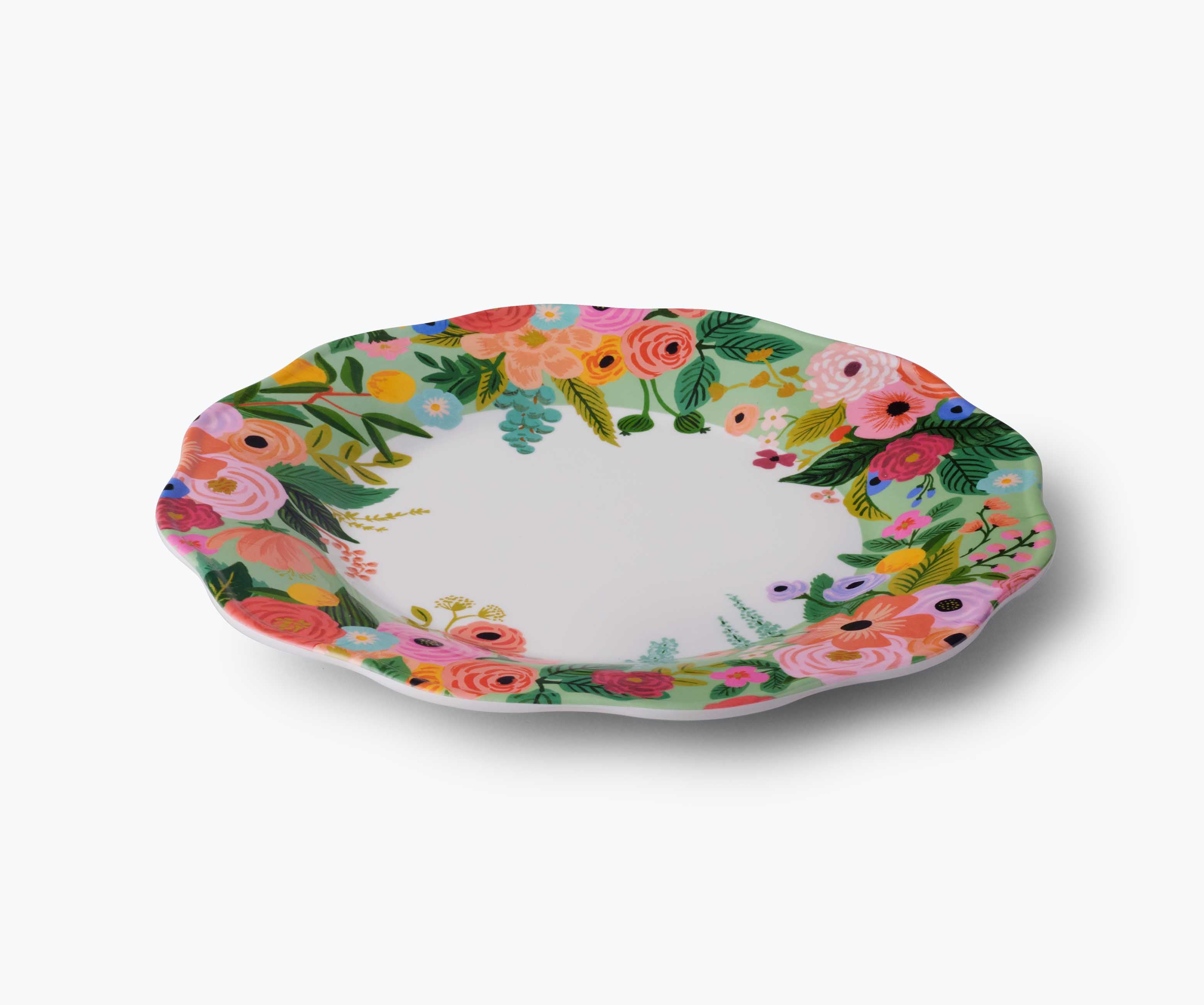 Garden Party Melamine Dinner Plate Set – 4 Pieces