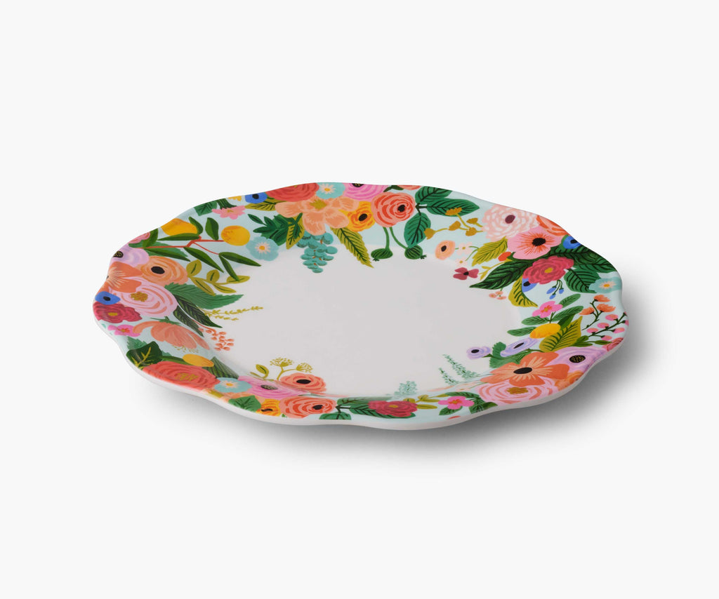 Garden Party Melamine Dinner Plate Set – 4 Pieces