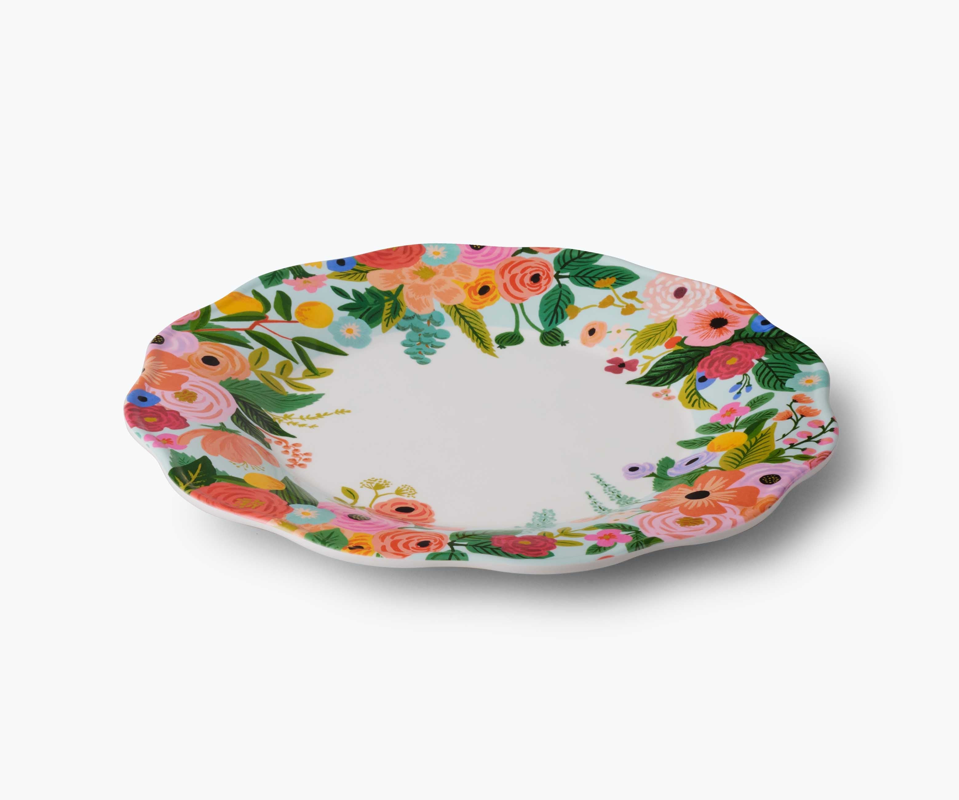 Garden Party Melamine Dinner Plate Set – 4 Pieces