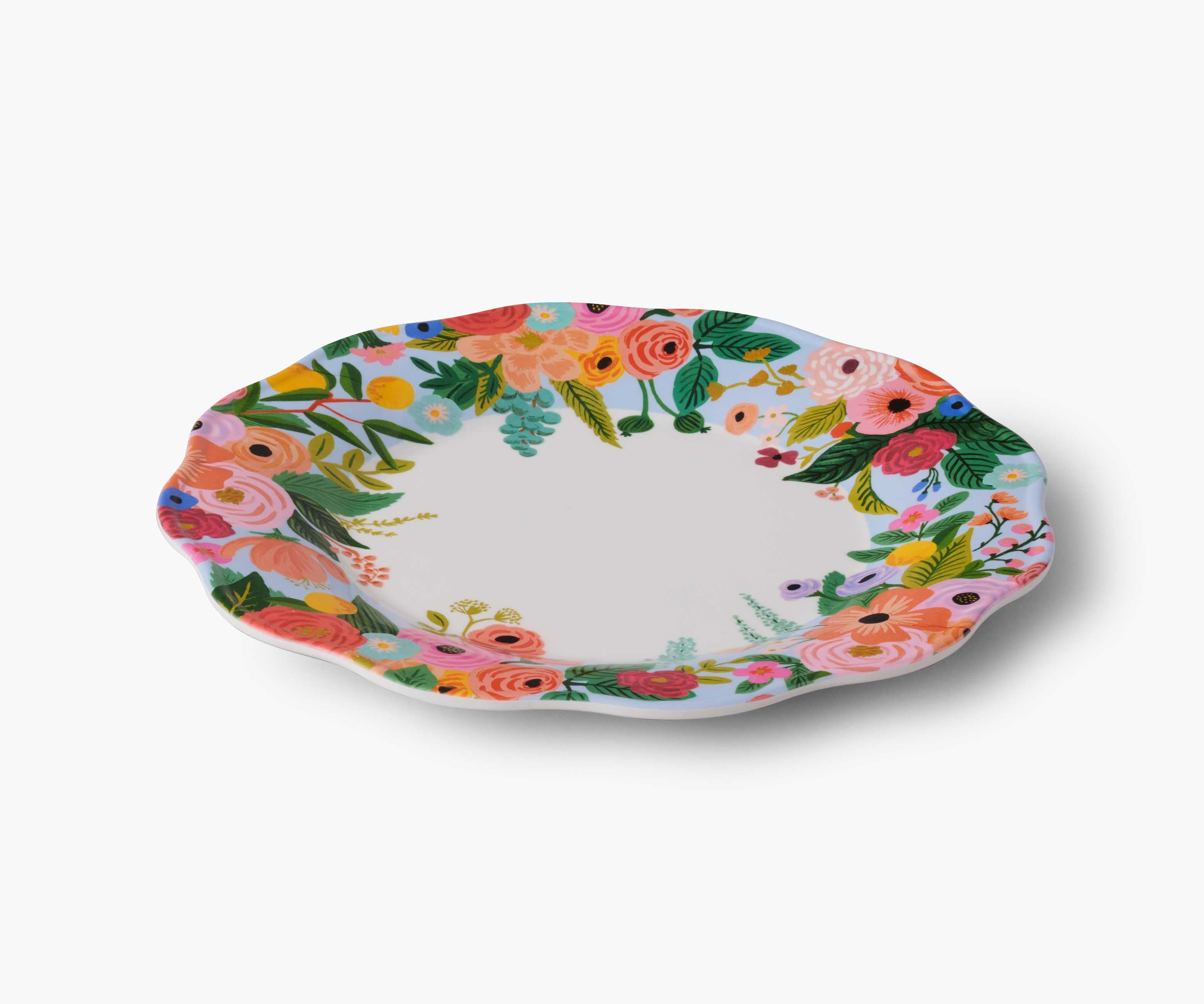 Garden Party Melamine Dinner Plate Set – 4 Pieces