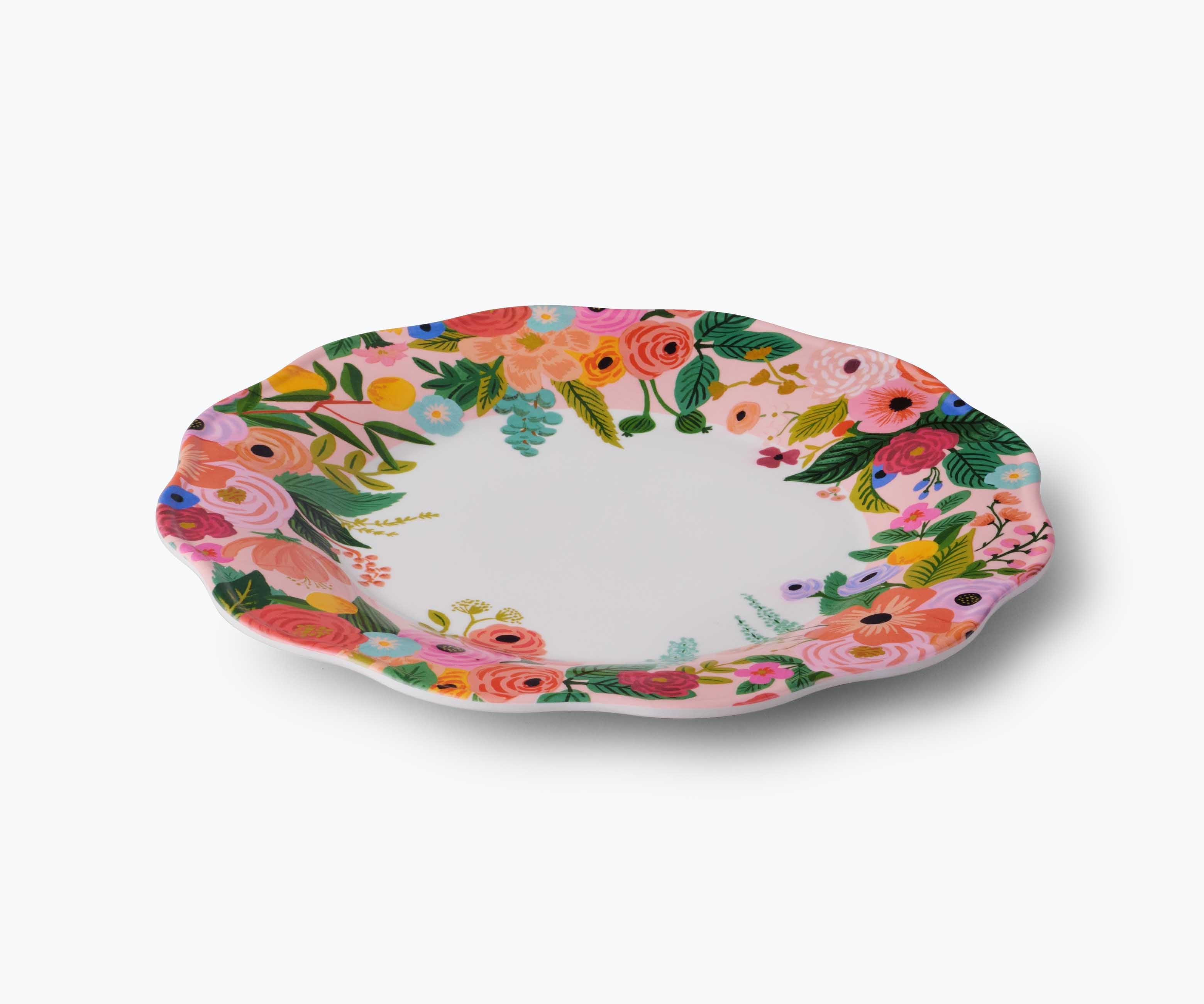 Garden Party Melamine Dinner Plate Set – 4 Pieces
