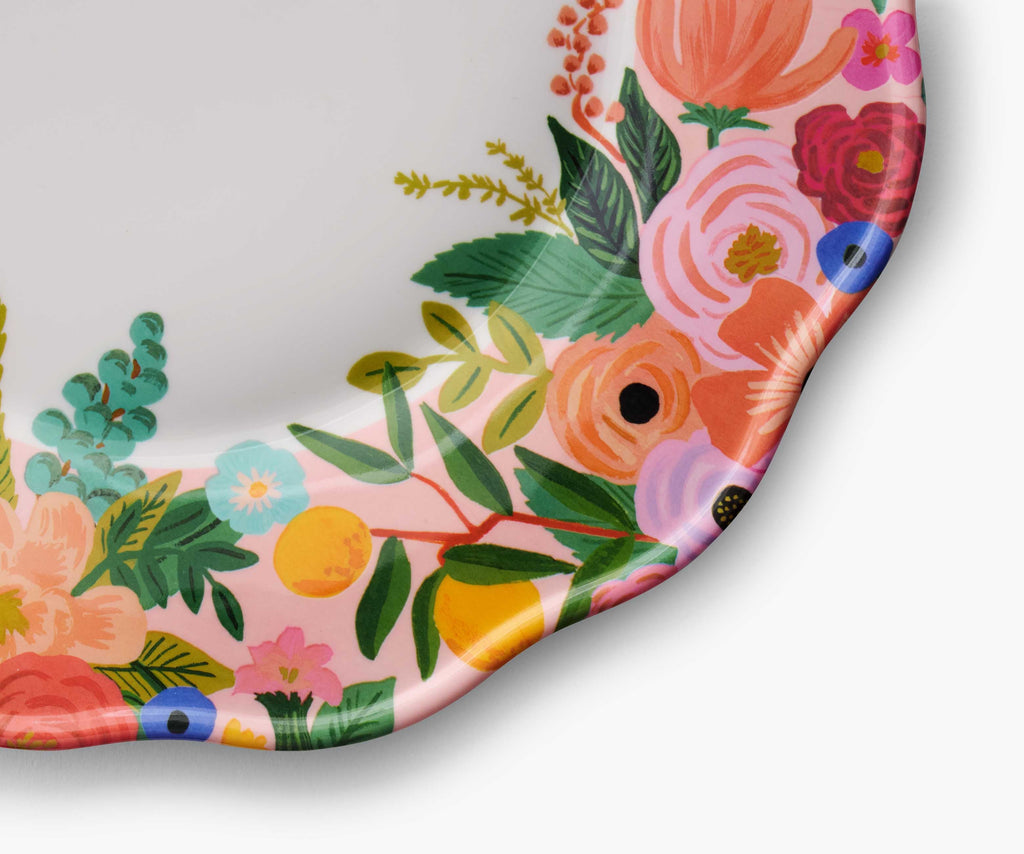 Garden Party Melamine Dinner Plate Set – 4 Pieces