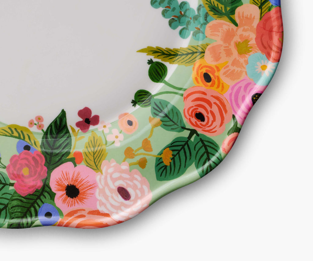 Garden Party Melamine Dinner Plate Set – 4 Pieces