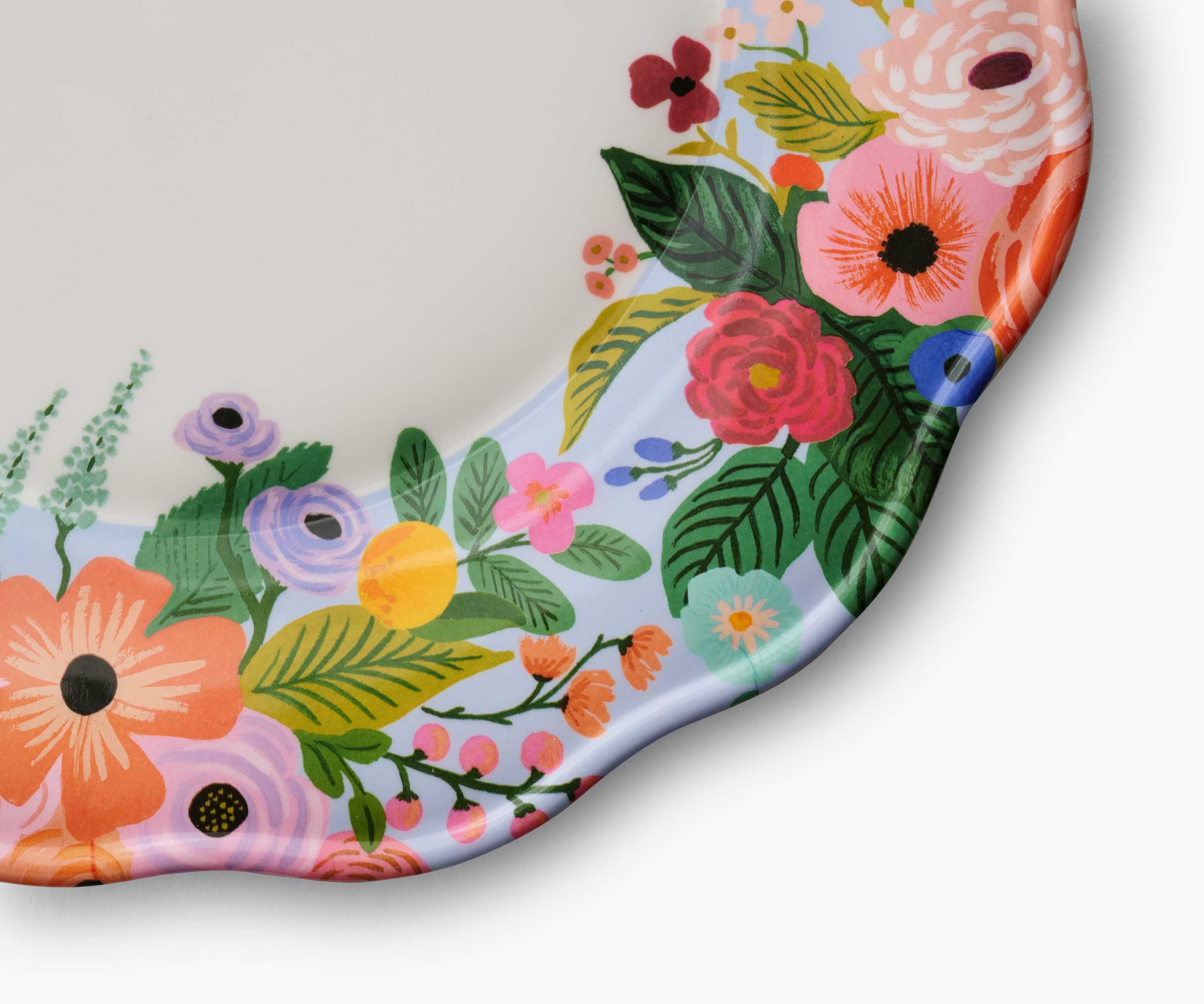 Garden Party Melamine Dinner Plate Set – 4 Pieces