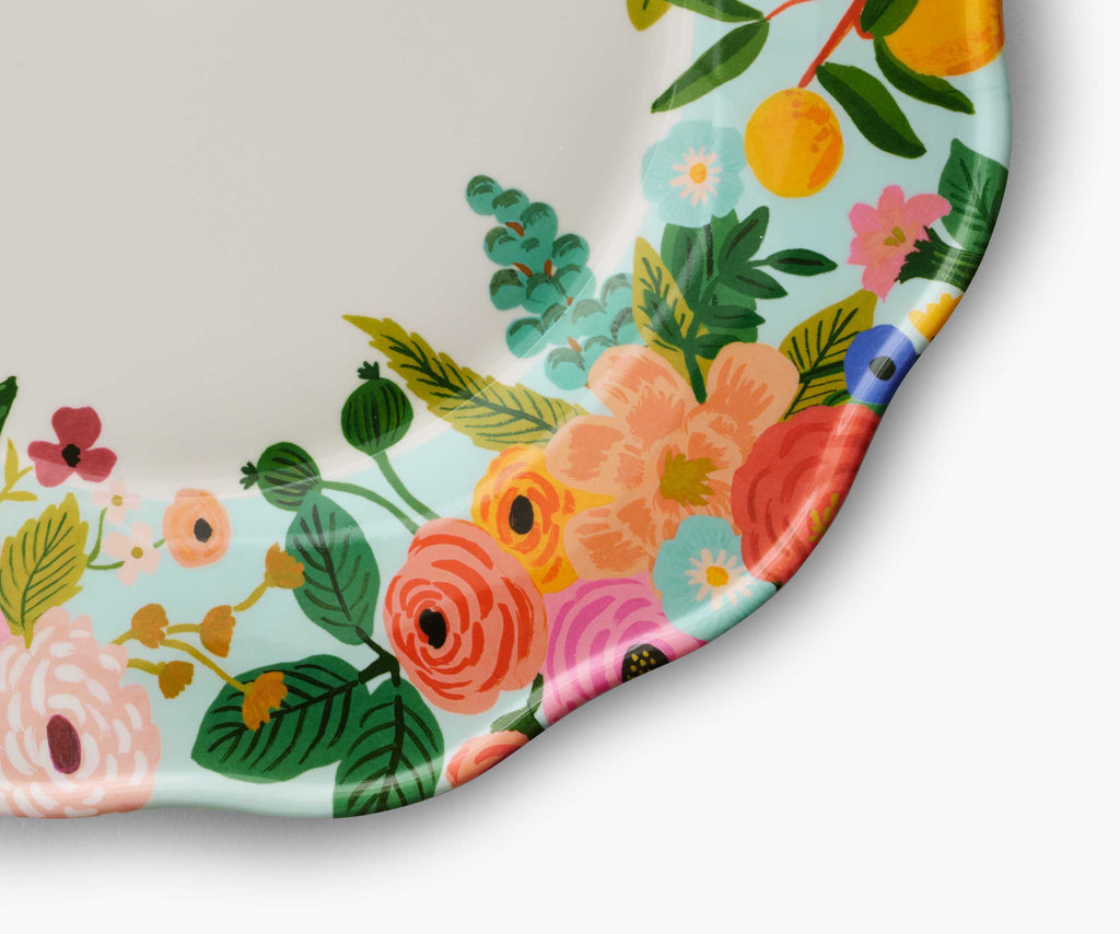 Garden Party Melamine Dinner Plate Set – 4 Pieces