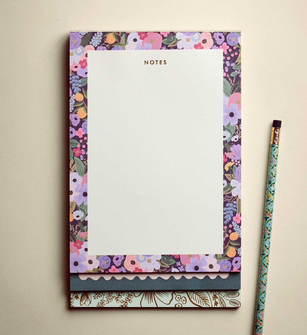 Garden Party Tiered Notepad – 3 Sections, 75 Pages