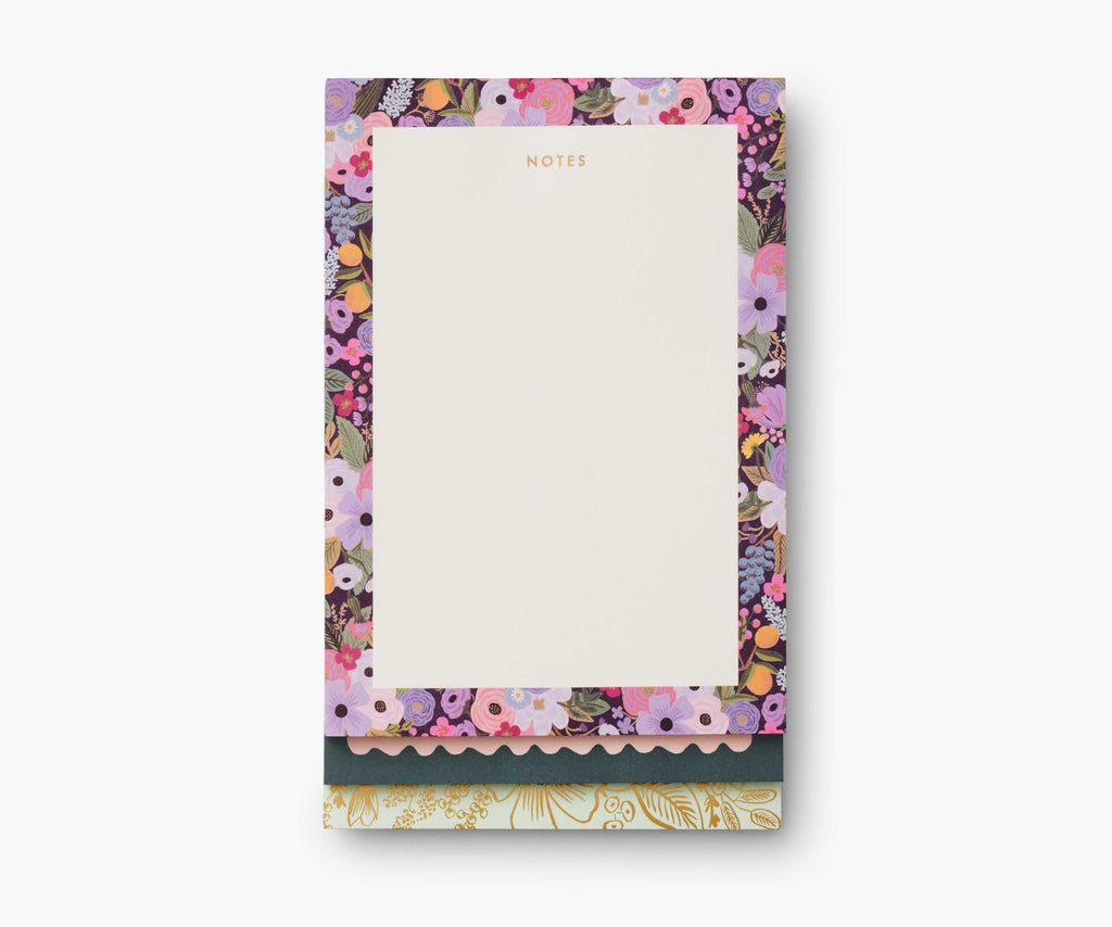 Garden Party Tiered Notepad – 3 Sections, 75 Pages