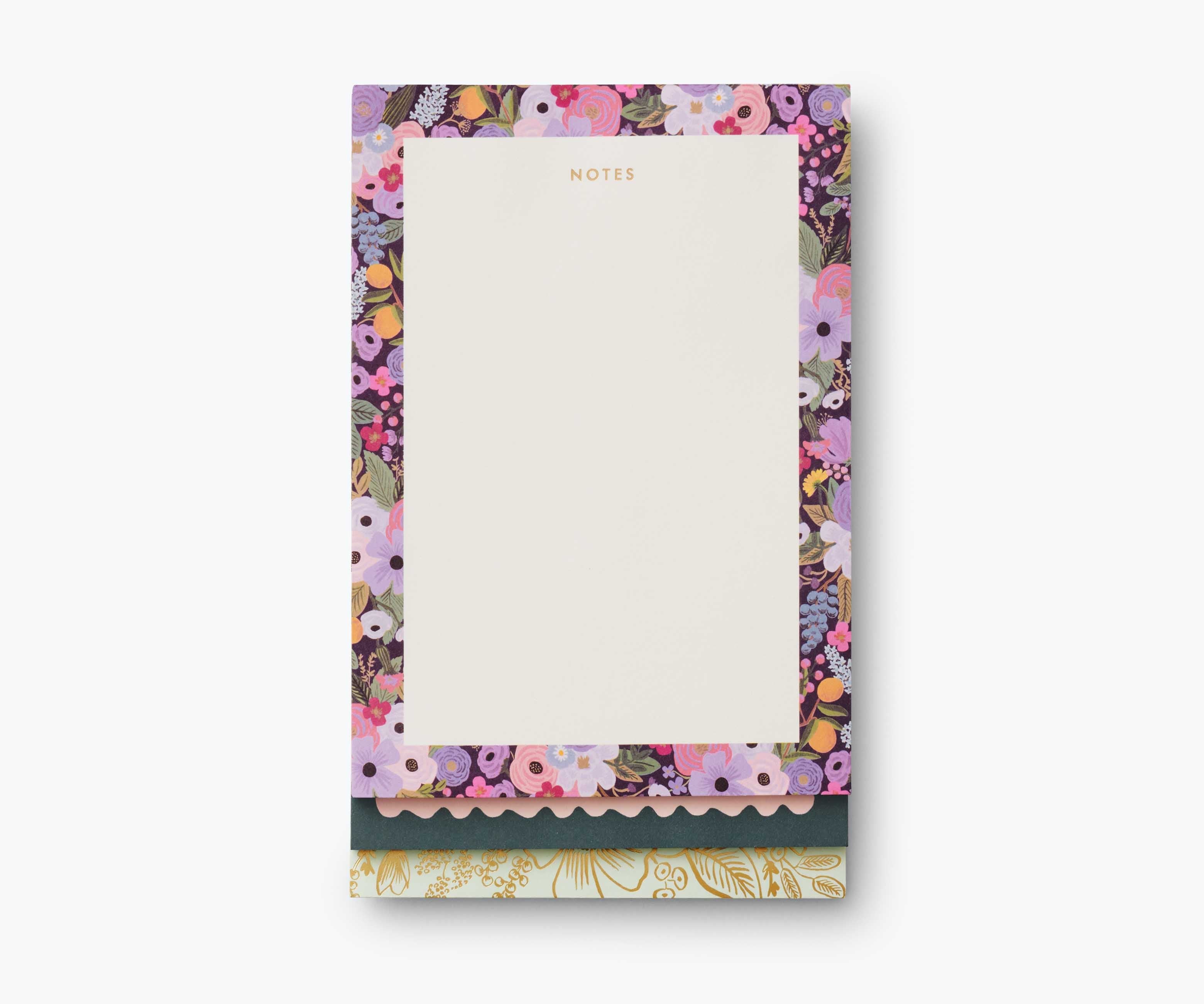 Garden Party Tiered Notepad – 3 Sections, 75 Pages